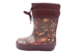 Wheat winter rubber boot ink flowers